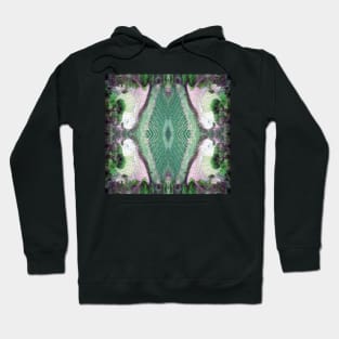 Lilly Pond and Vines in Green by South Australian artist Avril Thomas Hoodie